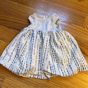 Authentic Baby gray and blue dress size 3-6 months